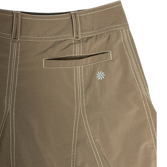 Athleta Whatever Skirt Skort in Khaki Tan Athletic A-Line Women's Size 8 - Picture 6 of 9